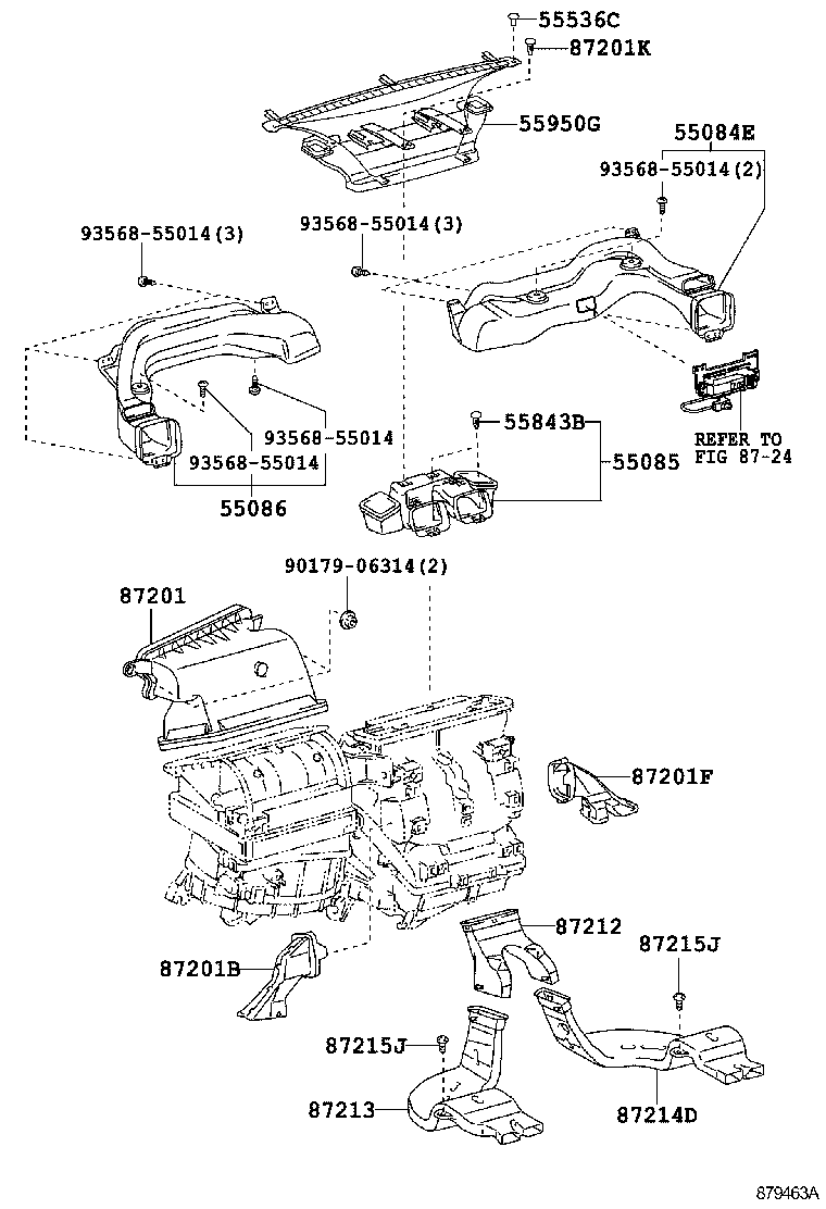 55950-20210 NOZZLE ASSY, DEFROSTER product image