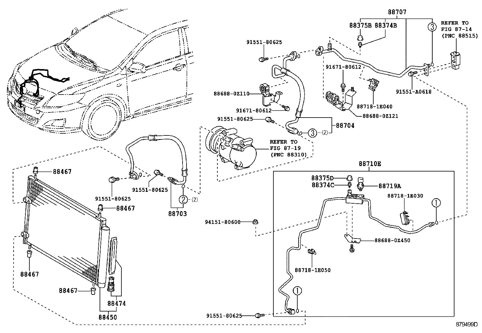 88375-02150 CAP, SERVICE VALVE, NO.2 product image