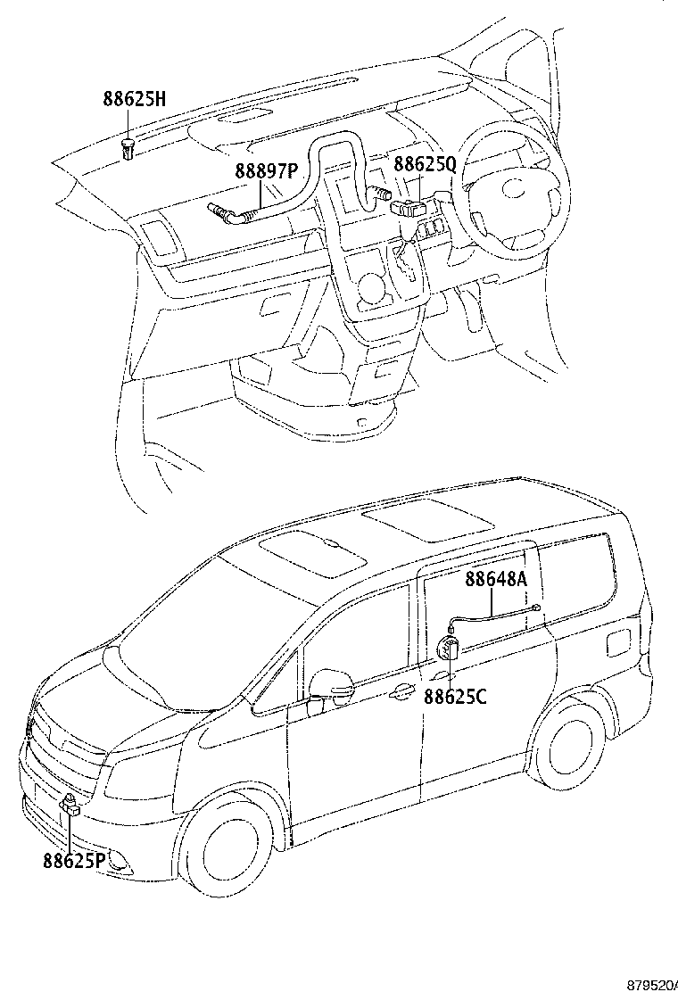 55905-28520 KNOB, HEATER CONTROL product image