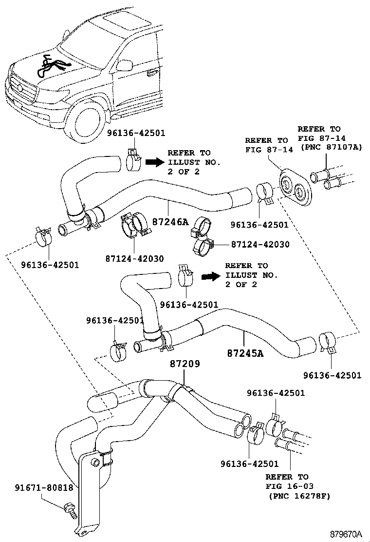 87209-60B41 HOSE, HEATER WATER, INLET A product image
