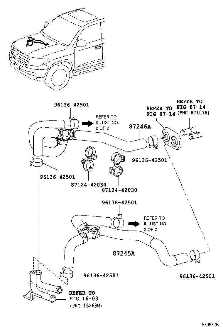 87209-60B41 HOSE, HEATER WATER, INLET A product image
