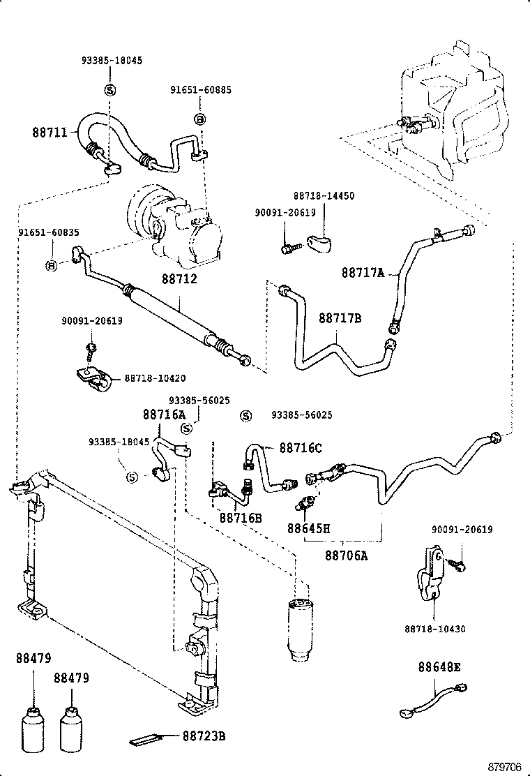 88711-10170 HOSE, COOLER REFRIGERANT DISCHARGE, NO.1 product image