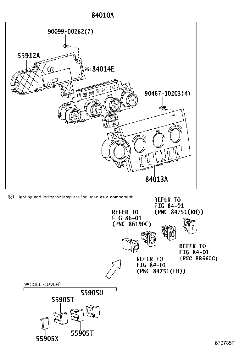 55448-0C010 CUSHION, INSTRUMENT PANEL, NO.1 product image