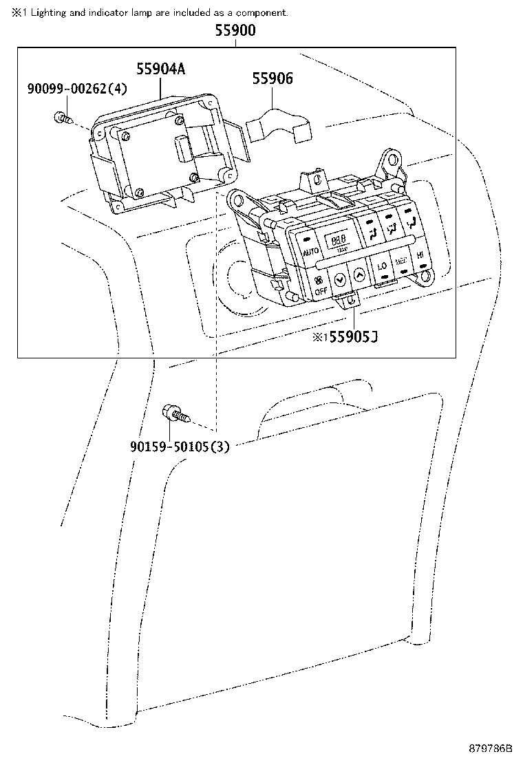 55448-0C010 CUSHION, INSTRUMENT PANEL, NO.1 product image