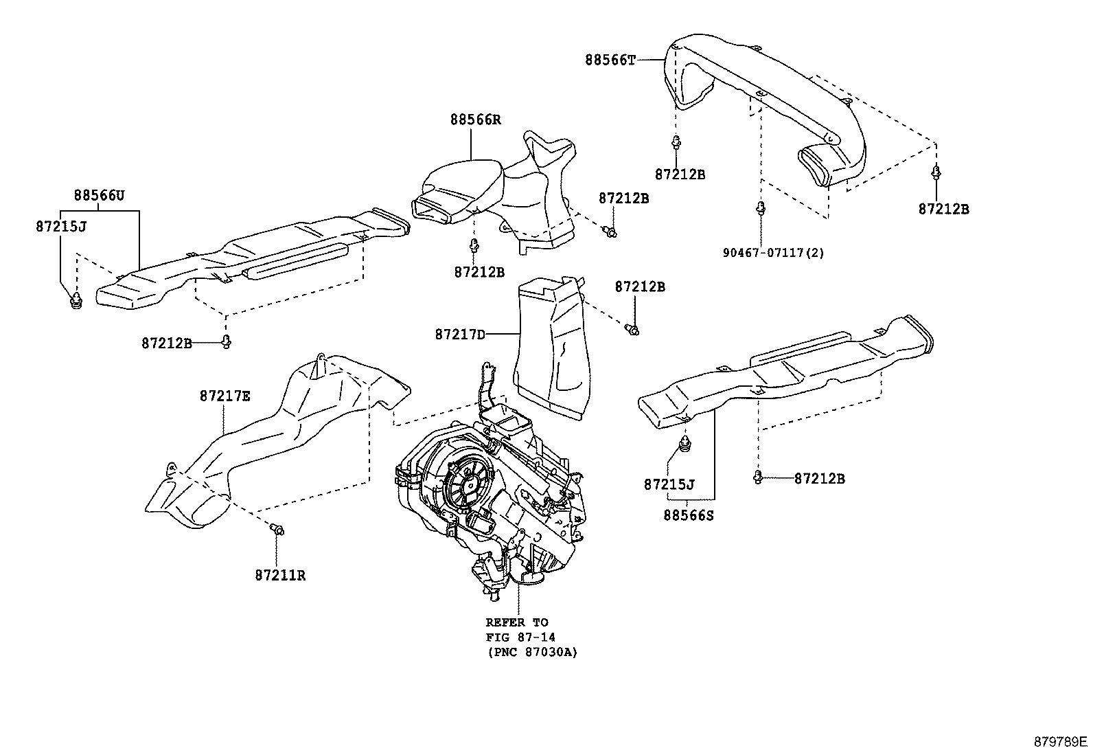 55448-0C010 CUSHION, INSTRUMENT PANEL, NO.1 product image