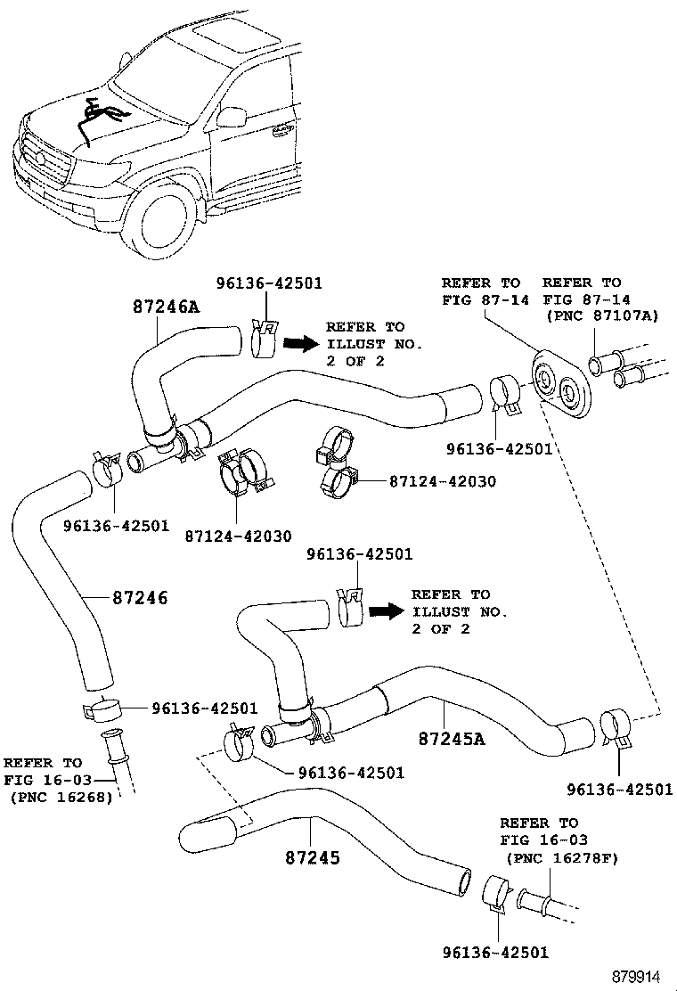 87209-60B41 HOSE, HEATER WATER, INLET A product image