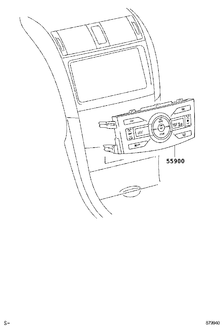 55902-02040 CONTROL SUB-ASSY, HEATER product image