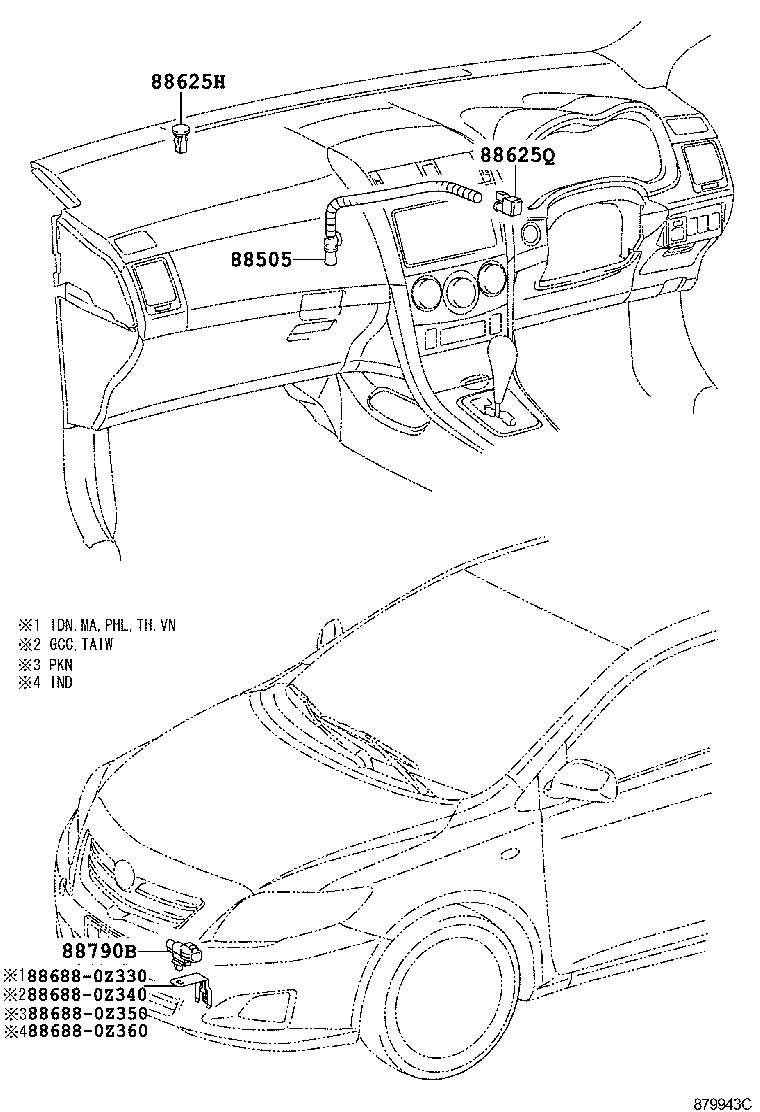 55902-02040 CONTROL SUB-ASSY, HEATER product image