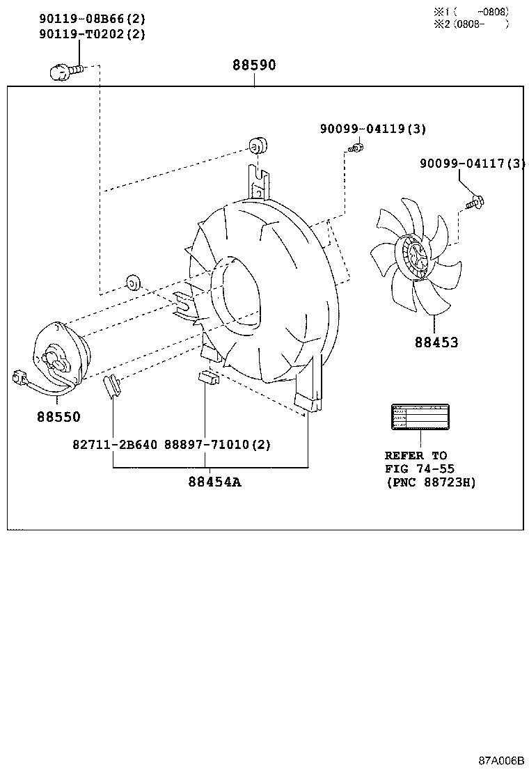 88463-0K040 BRACKET, COOLER CONDENSER, NO.1 product image
