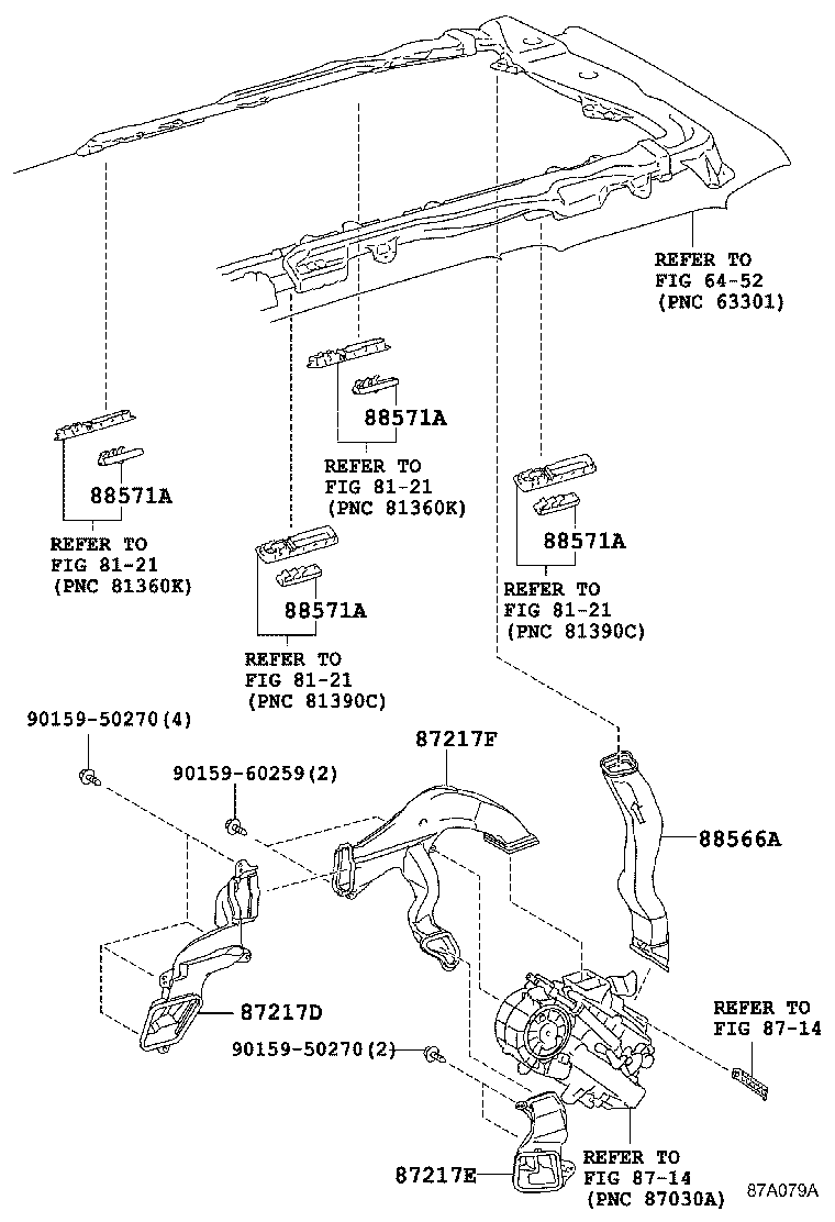 55950-58040 NOZZLE ASSY, DEFROSTER product image