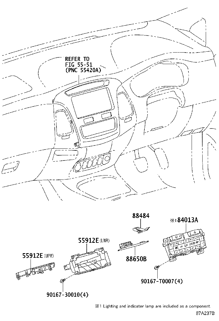 62973-0K030 DUCT, AIR, REAR ROOF NO.1 product image