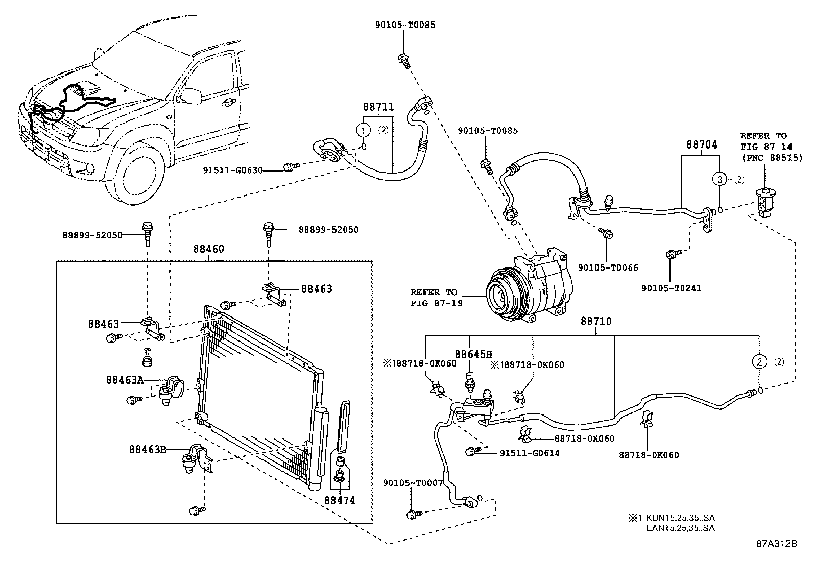88460-71050 CONDENSER ASSY, COOLER product image