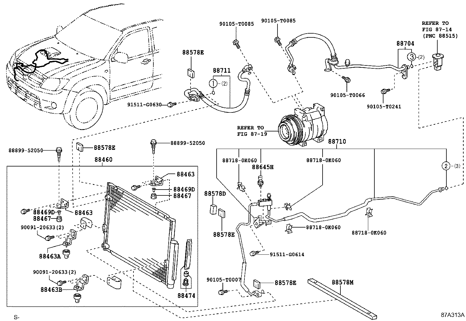 88460-71050 CONDENSER ASSY, COOLER product image