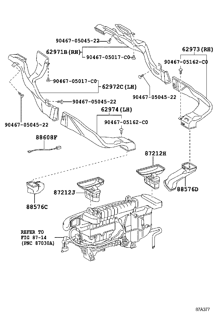 55950-50030 NOZZLE ASSY, DEFROSTER product image