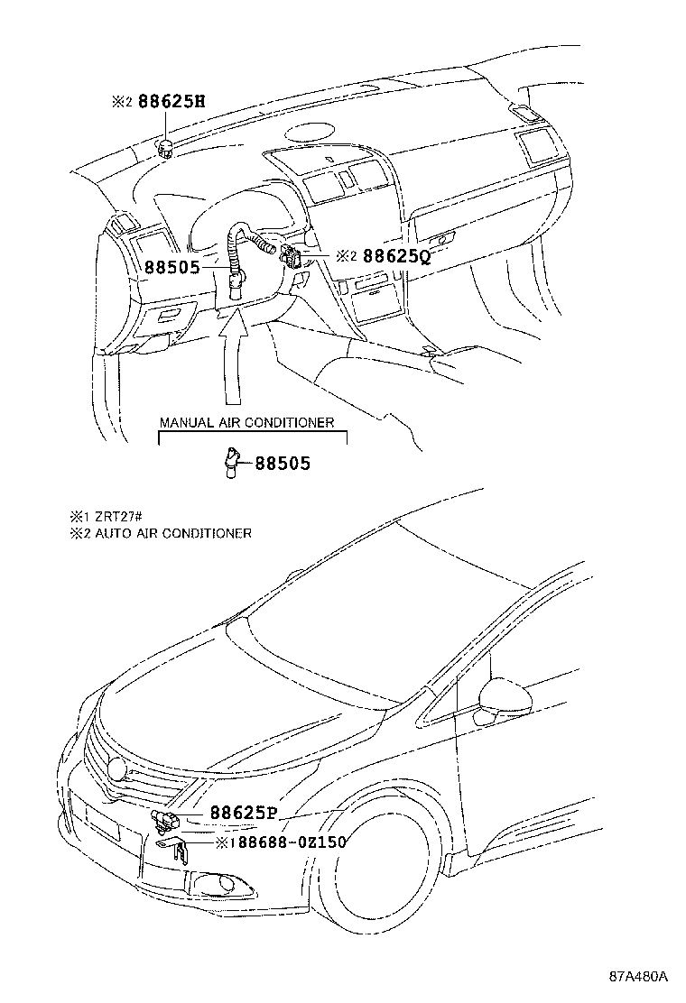 55844-05091 DUCT, HEATER TO REGISTER, NO.2 product image