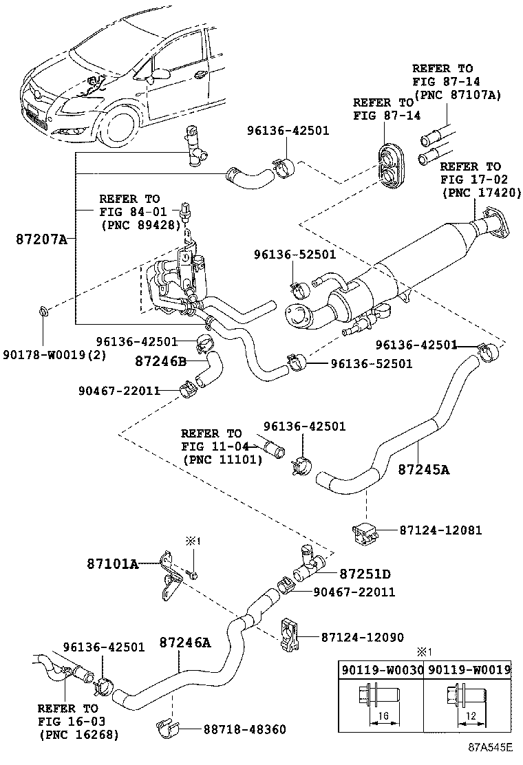 87245-02J00 HOSE, HEATER WATER, OUTLET A product image