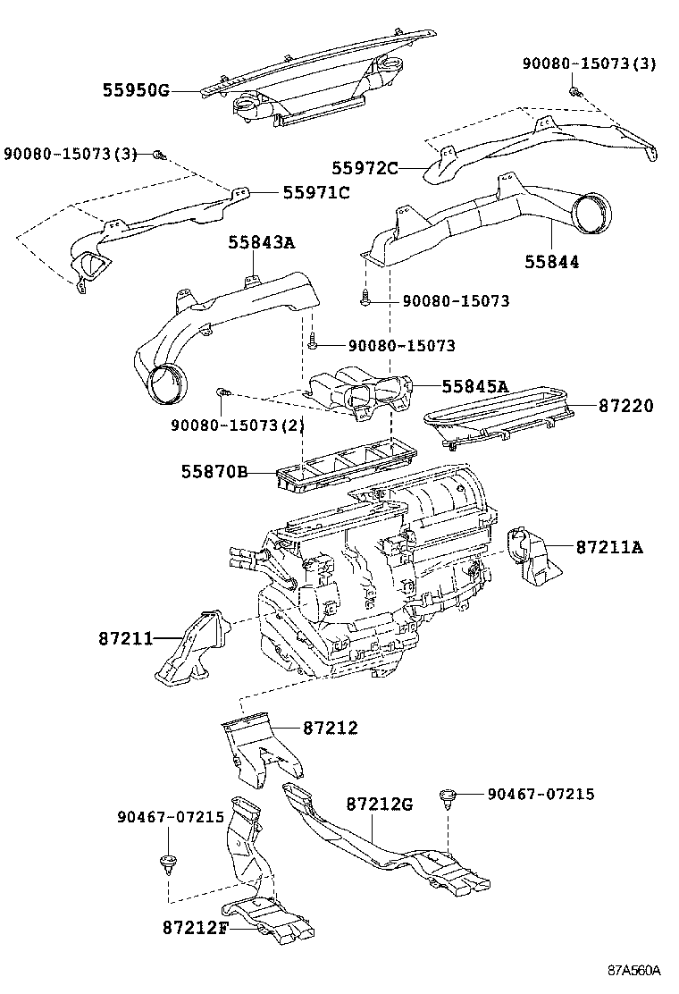 55902-0R010 CONTROL SUB-ASSY, HEATER product image