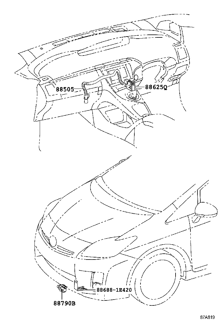 55843-47050 DUCT, HEATER TO REGISTER, NO.1 product image