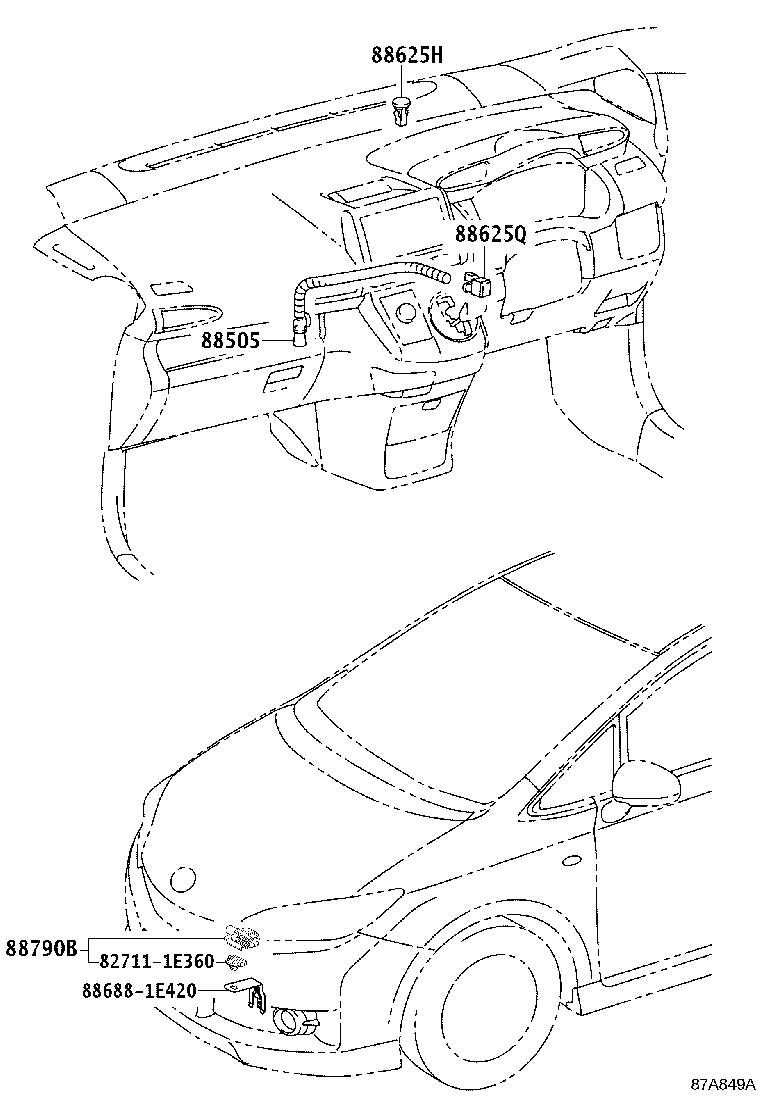 55846-68010 DUCT, HEATER TO REGISTER, NO.4 product image