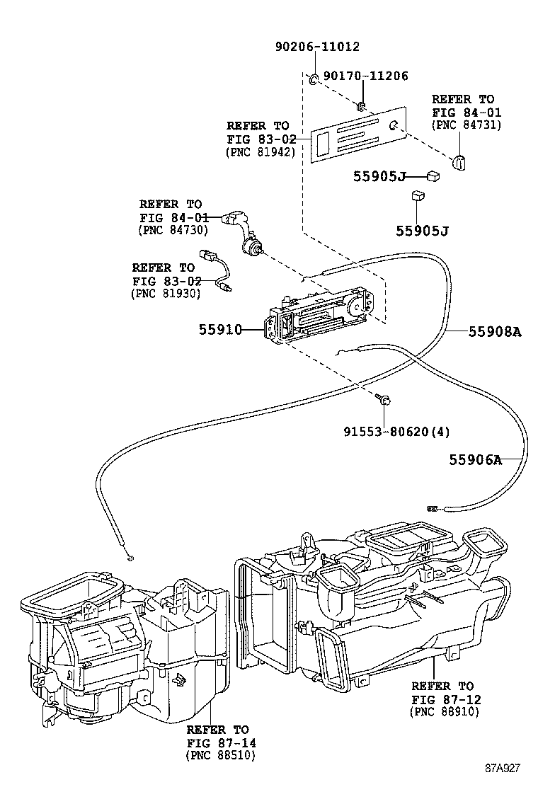 55845-60140 DUCT, HEATER TO REGISTER, NO.3 product image