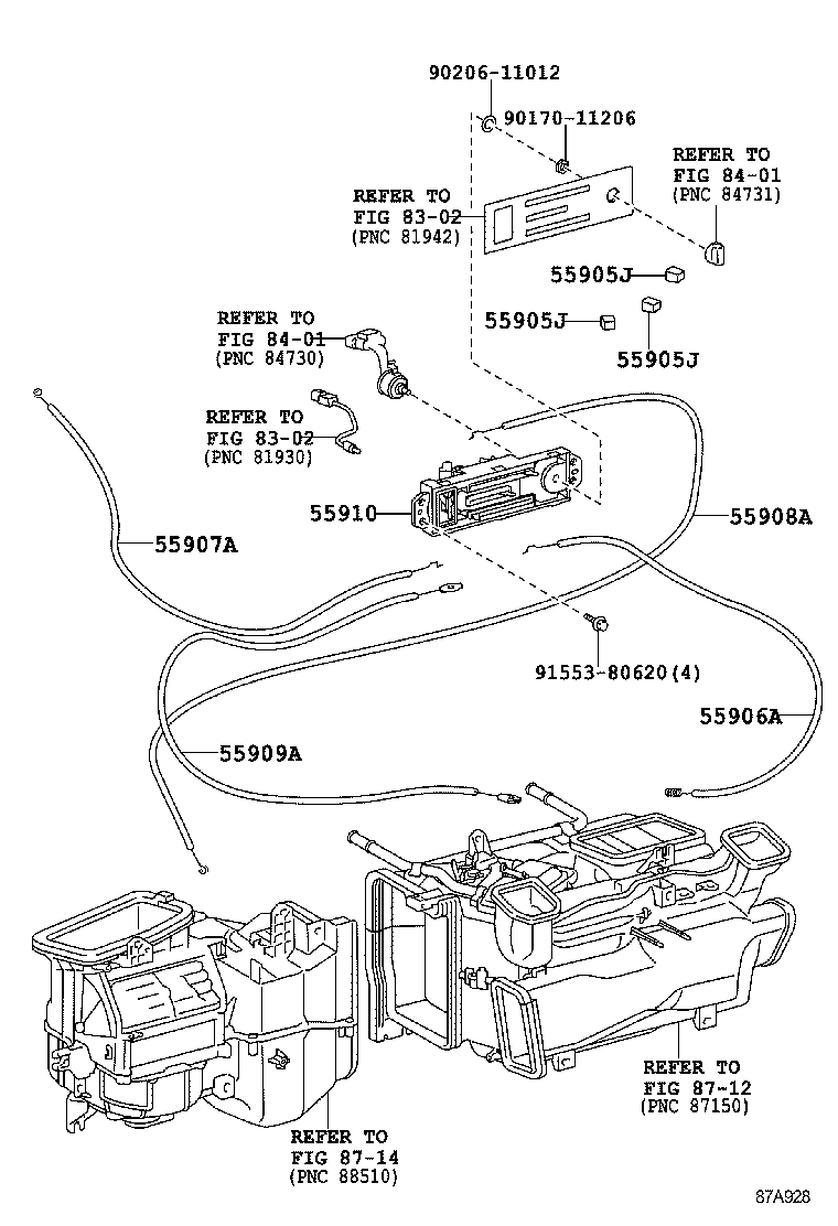 55845-60140 DUCT, HEATER TO REGISTER, NO.3 product image