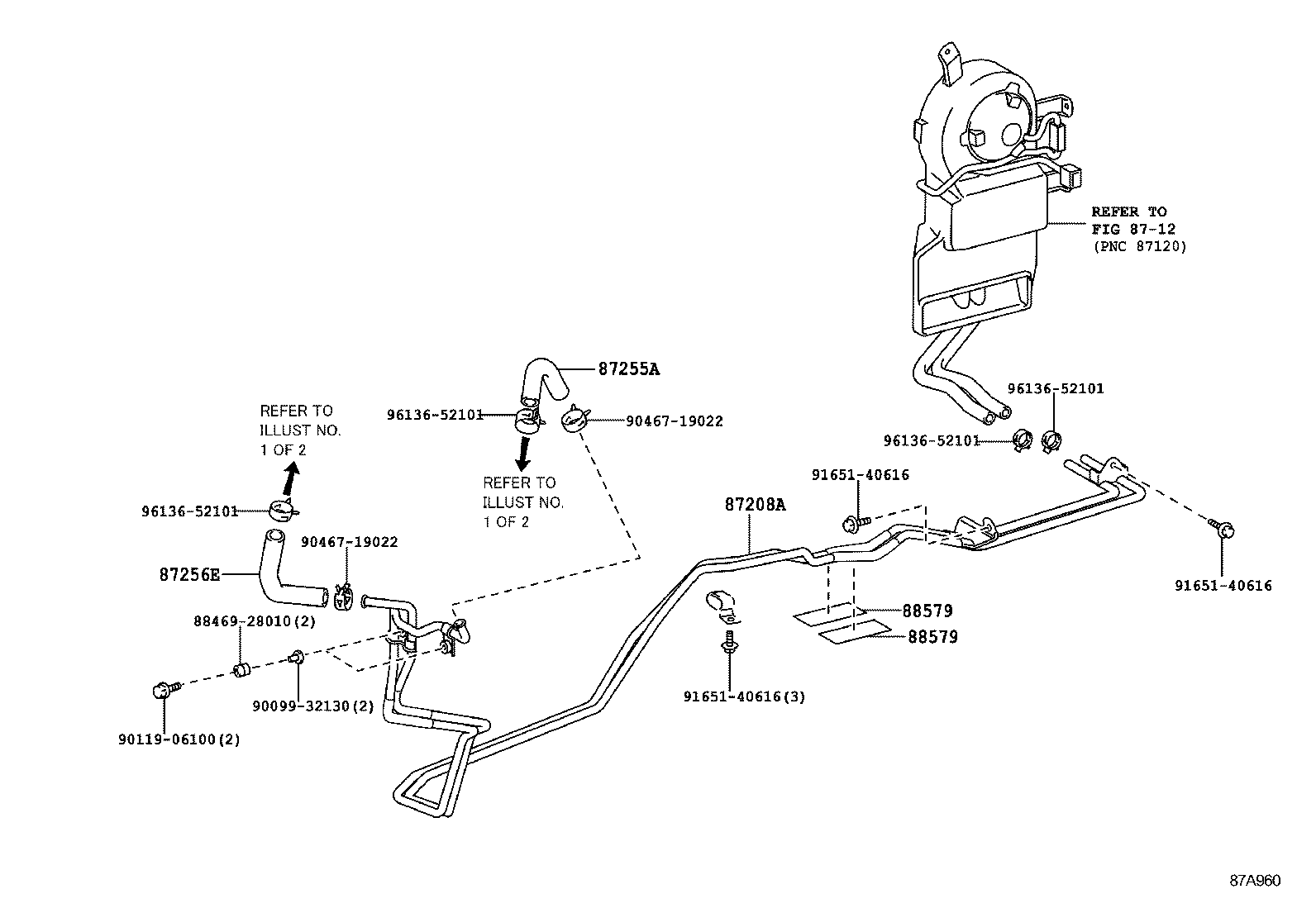 87209-60E31 HOSE SUB-ASSY, WATER, B product image