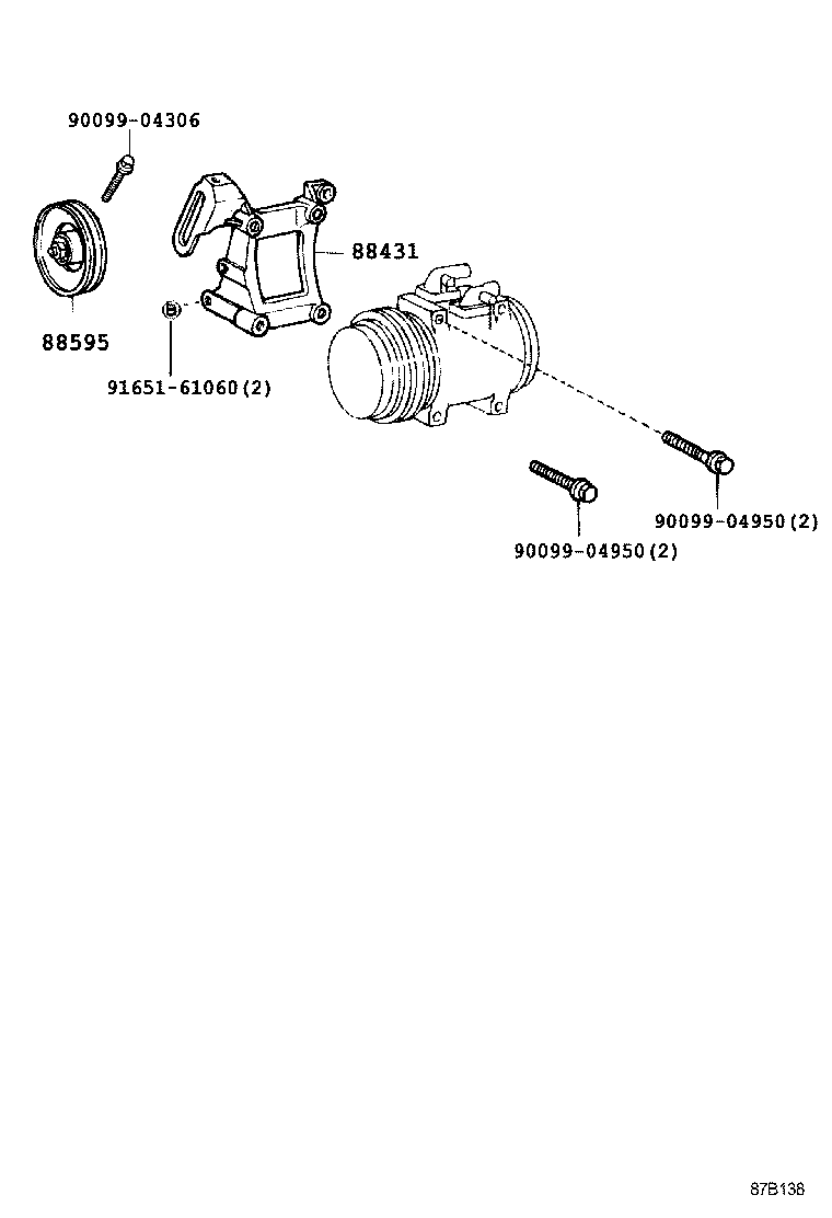 88320-22720 COMPRESSOR ASSY, COOLER product image