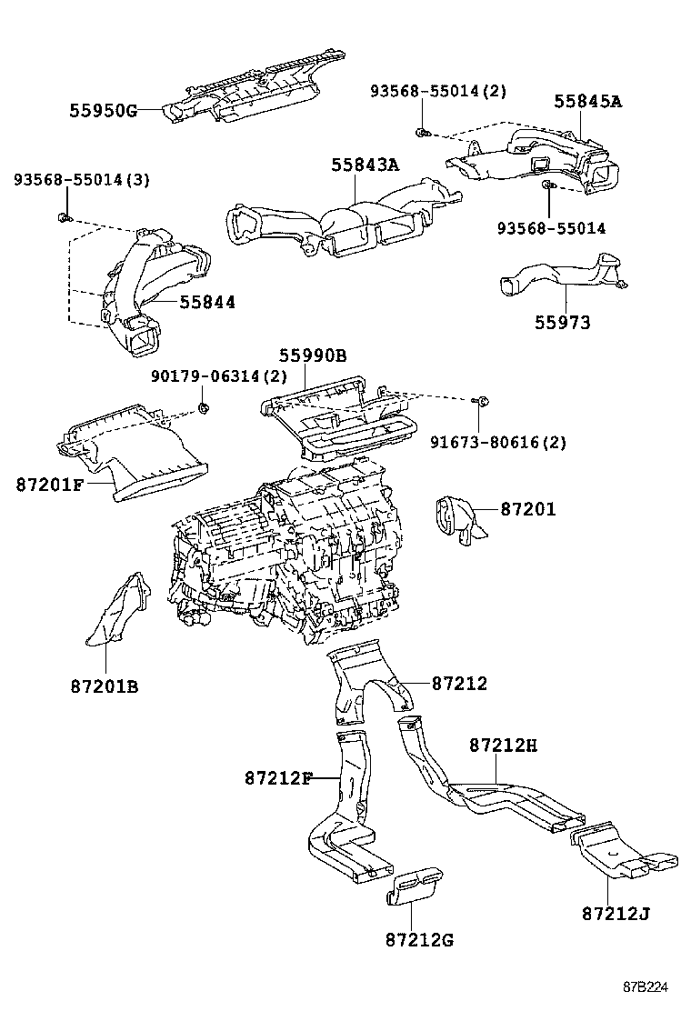 88620-47010 THERMISTOR ASSY, AIR CONDITIONER product image
