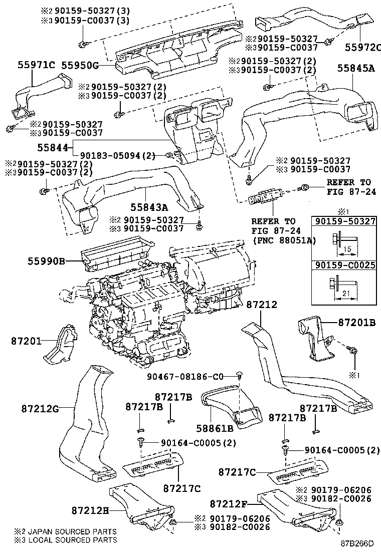 55843-0N020 DUCT, HEATER TO REGISTER, NO.1 product image