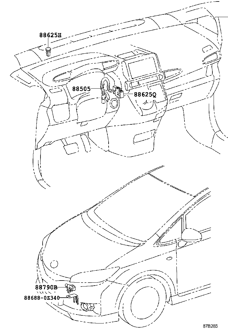 55846-0M010 DUCT, HEATER TO REGISTER, NO.4 product image