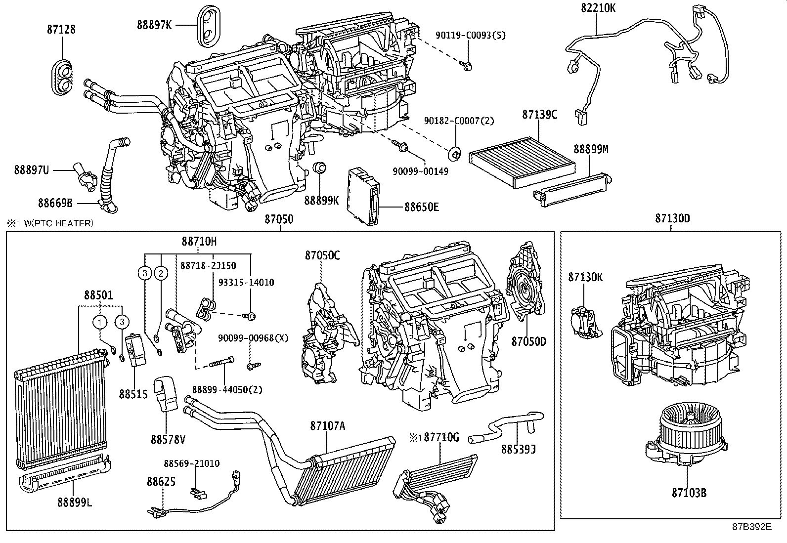 87103-0G010 MOTOR SUB-ASSY, BLOWER W/FAN product image