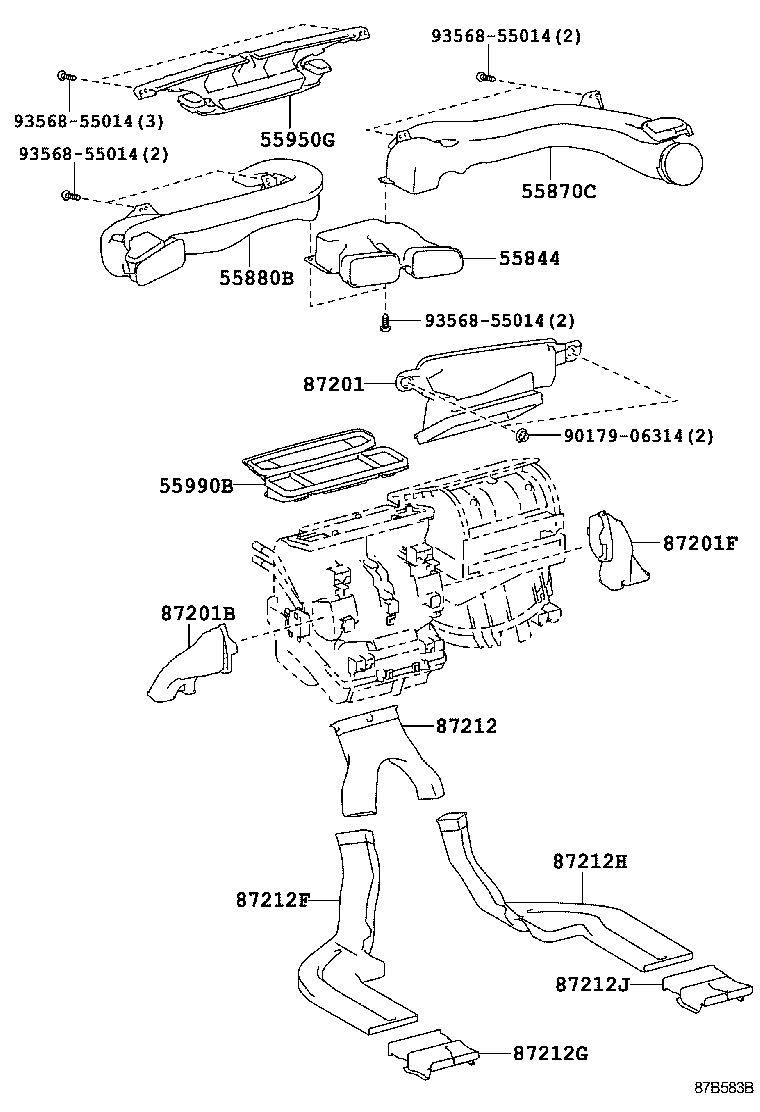 55903-21030 CONTROL SUB-ASSY, HEATER, NO.3 product image