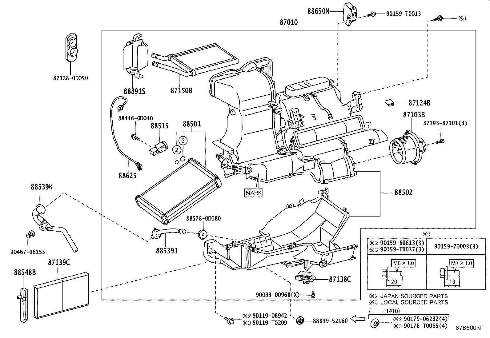 87103-0D200 MOTOR SUB-ASSY, BLOWER W/FAN product image