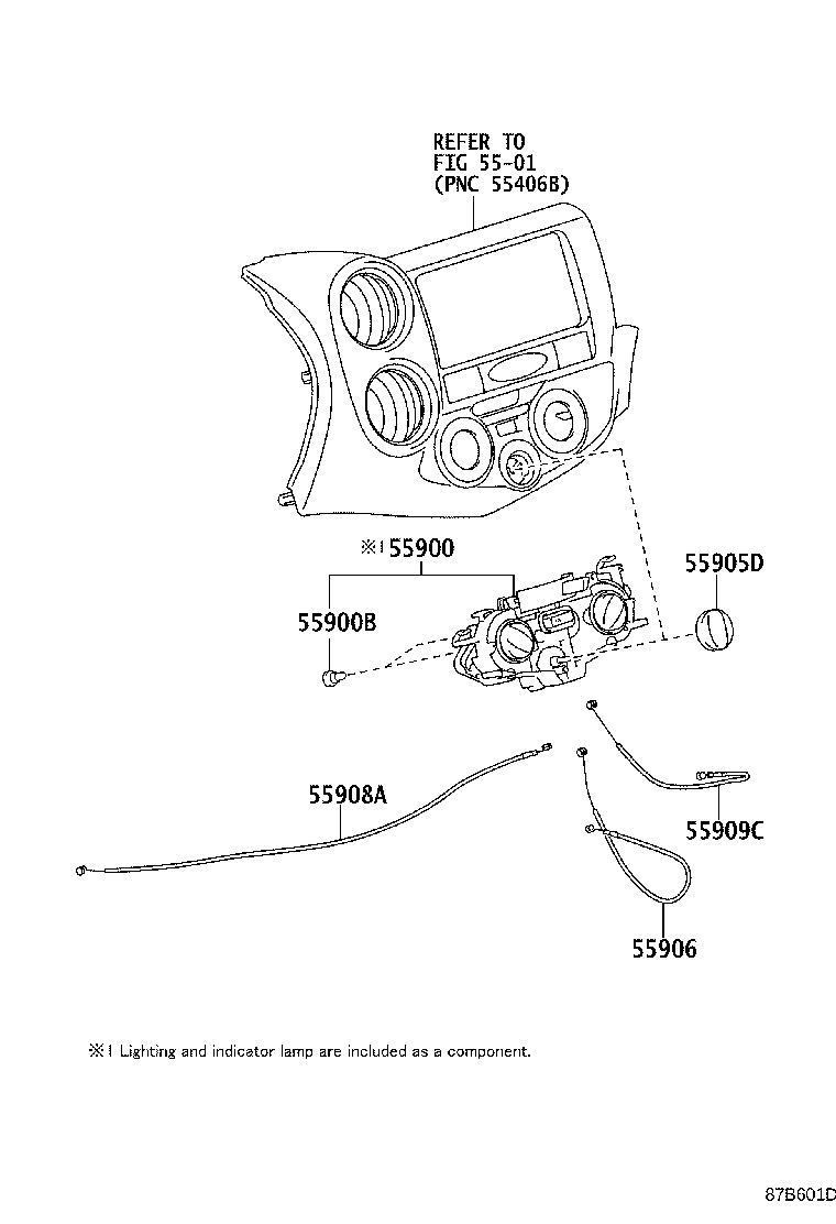 55843-0D190 DUCT, HEATER TO REGISTER, NO.1 product image