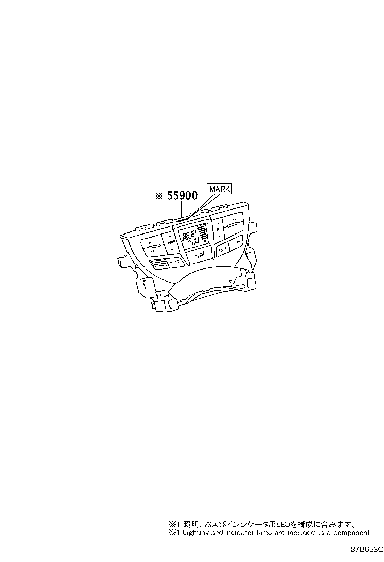 55903-52241 CONTROL SUB-ASSY, HEATER, NO.3 product image