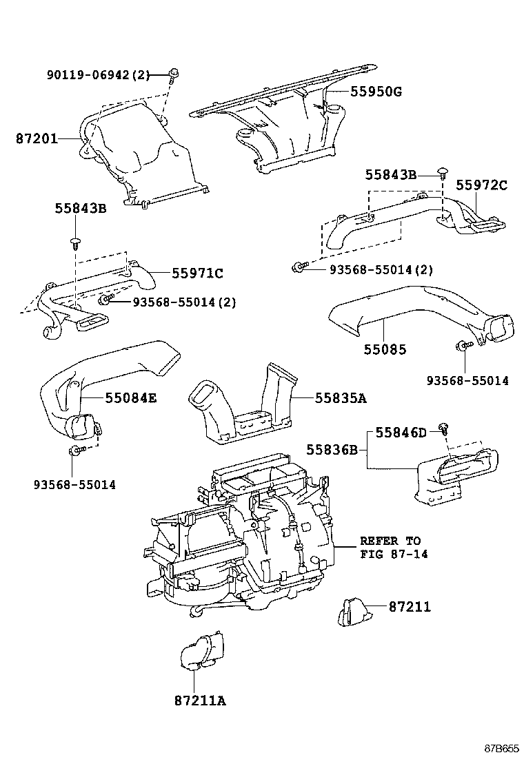 55903-52241 CONTROL SUB-ASSY, HEATER, NO.3 product image