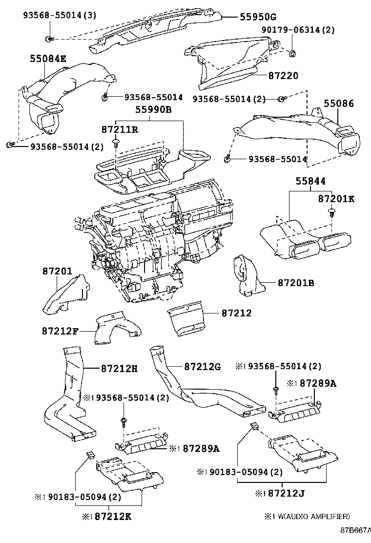 88620-76010 THERMISTOR ASSY, AIR CONDITIONER product image