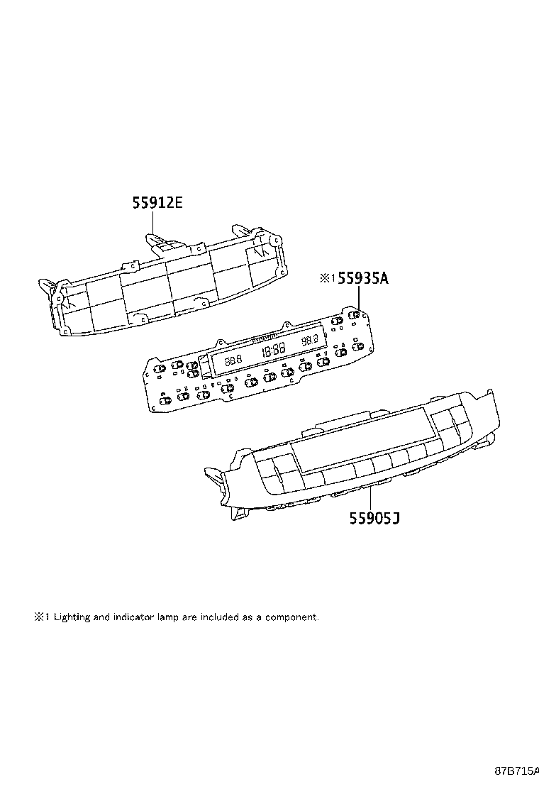 88620-76010 THERMISTOR ASSY, AIR CONDITIONER product image