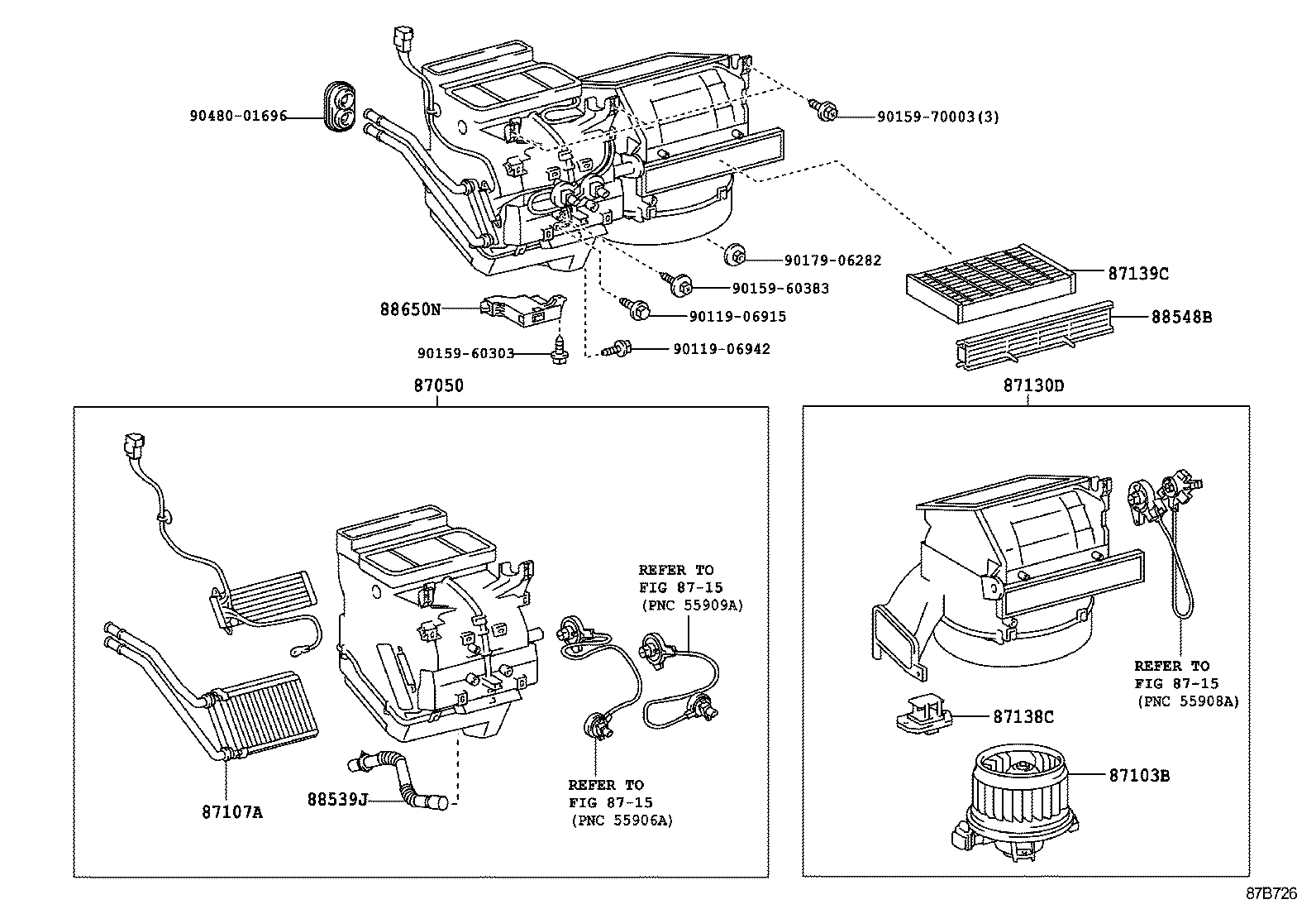 87139-50100 FILTER, CLEAN AIR product image