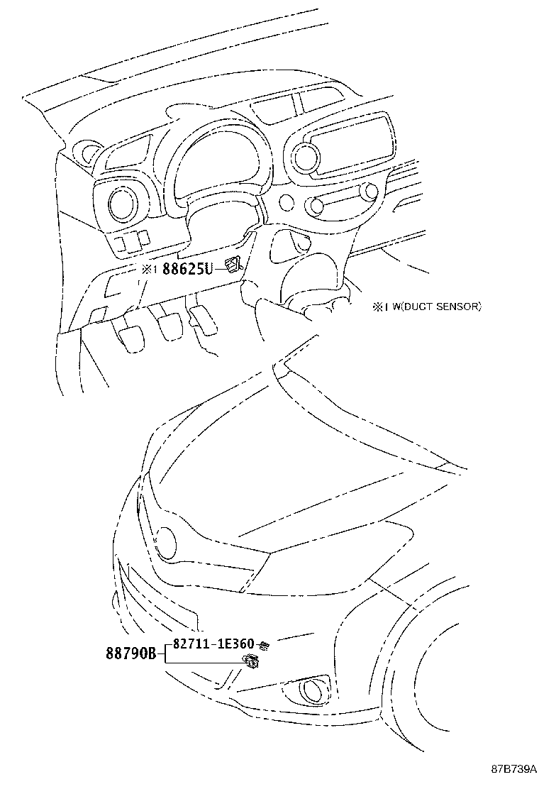 55844-52260 DUCT, HEATER TO REGISTER, NO.2 product image