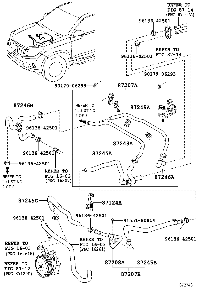 87209-60J00 HOSE, HEATER WATER, INLET B product image