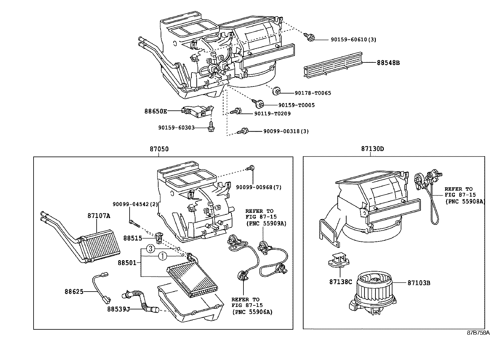 87103-0D121 MOTOR SUB-ASSY, BLOWER W/FAN product image