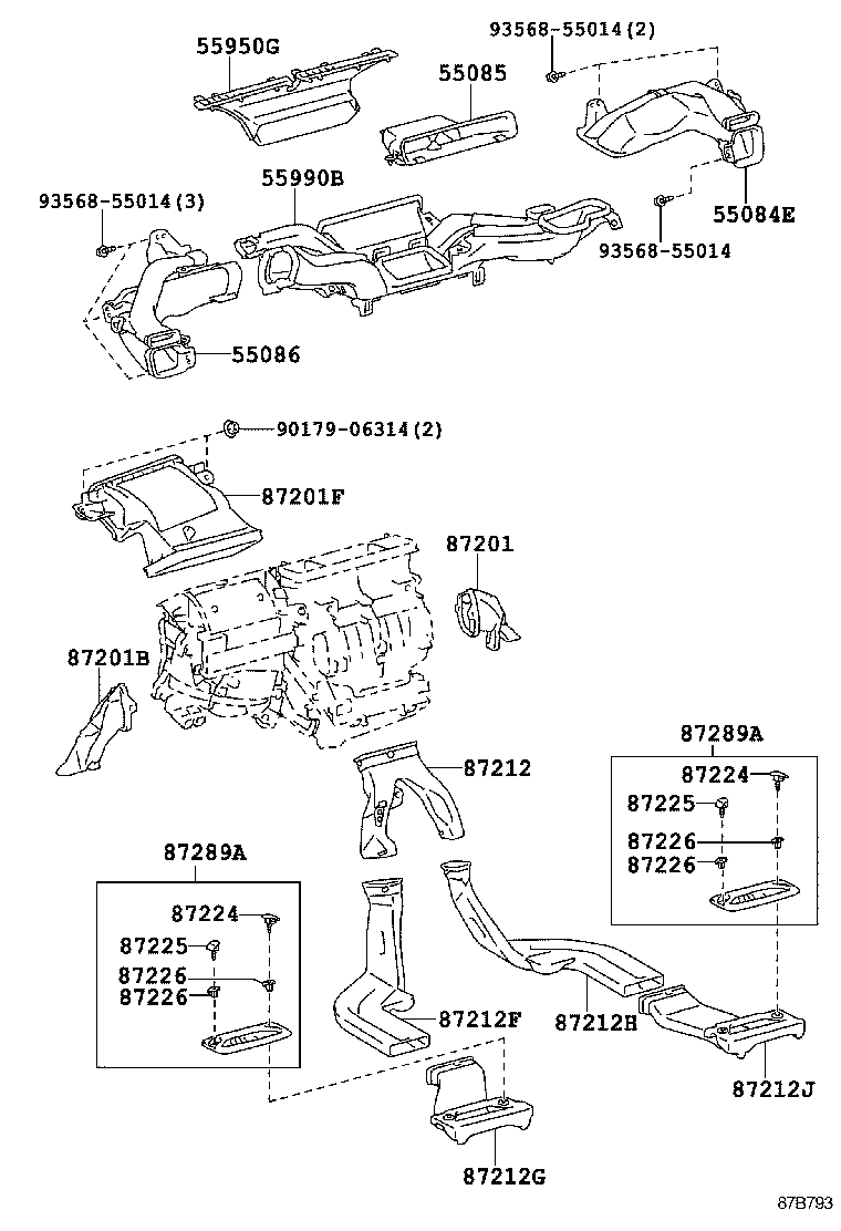55900-47321 CONTROL ASSY, AIR CONDITIONER product image
