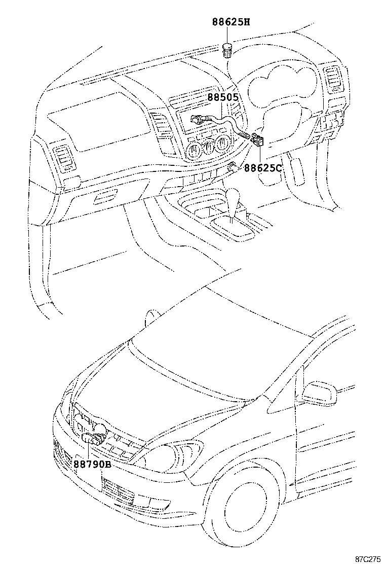 55843-0K040 DUCT, HEATER TO REGISTER, NO.1 product image