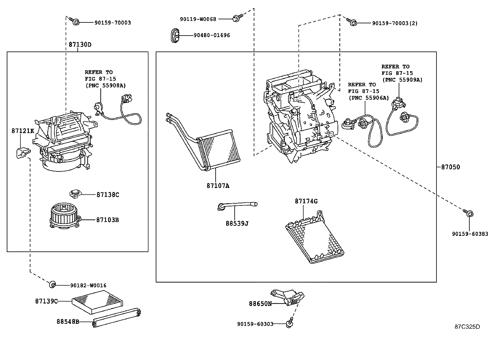 87103-0D111 MOTOR SUB-ASSY, BLOWER W/FAN product image
