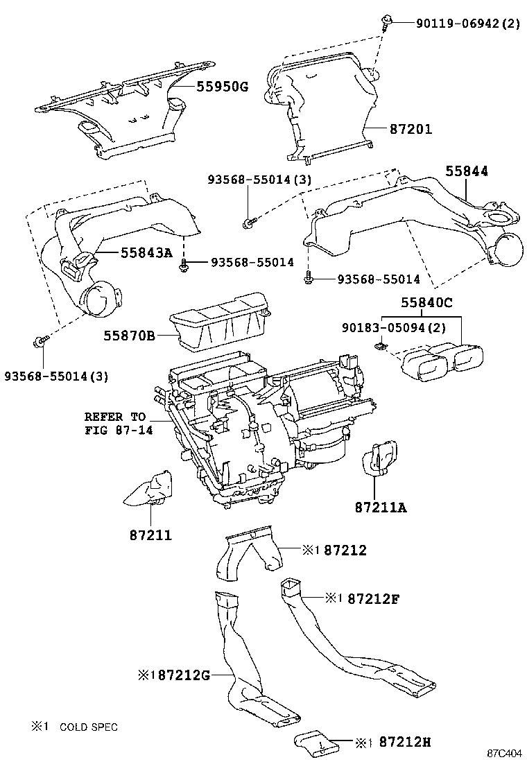 55903-52690 CONTROL SUB-ASSY, HEATER, NO.3 product image