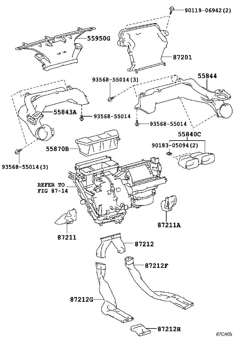 55903-52690 CONTROL SUB-ASSY, HEATER, NO.3 product image