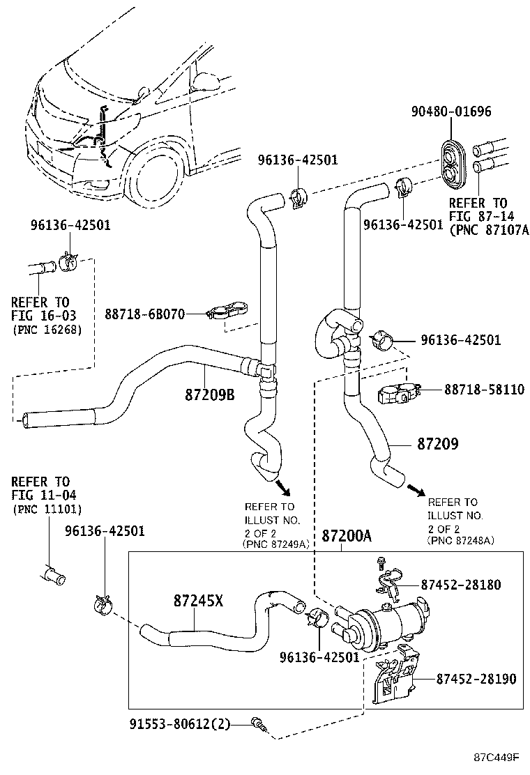 87114-58030 COVER, HEATER, NO.3 product image
