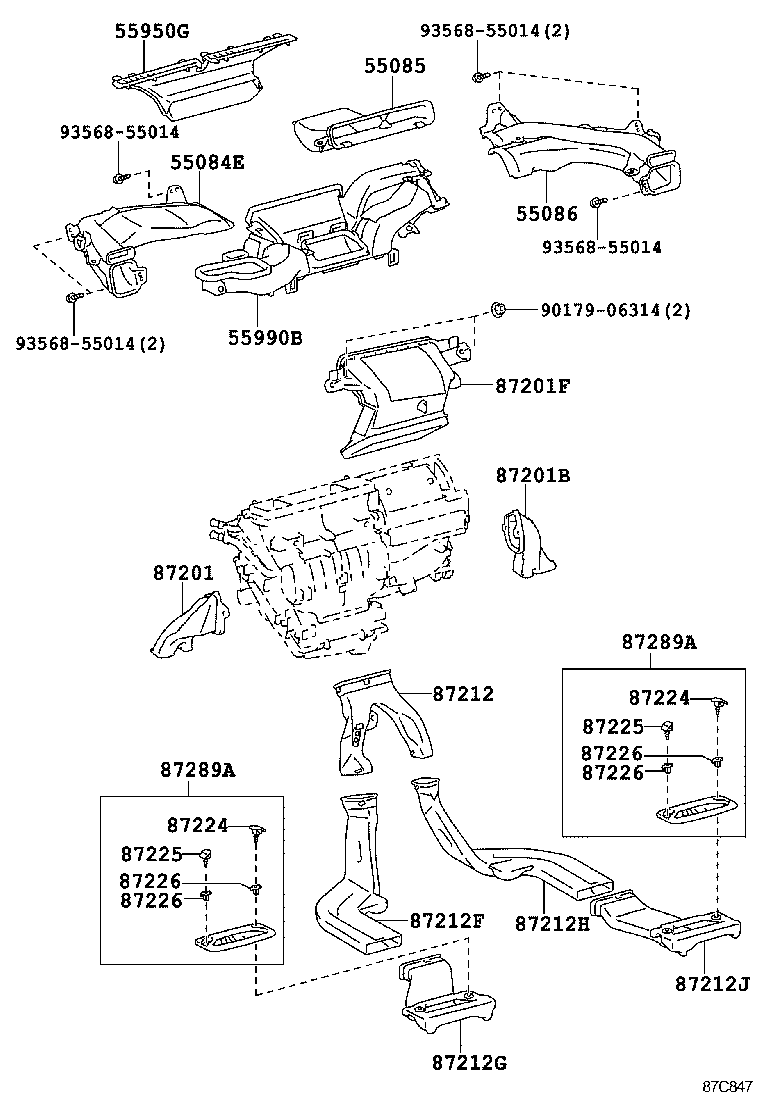 55900-47161 CONTROL ASSY, AIR CONDITIONER product image