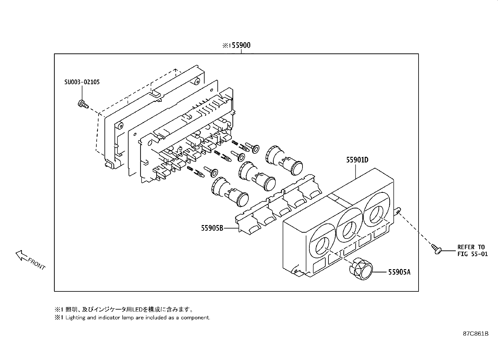 SU003-02090 CONTROL SUB-ASSY, HEATER, NO.3 product image